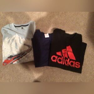 BUNDLE OF “3” LONG SLEEVE TOPS- HANNA ANDERSSON, ADIDAS & TEA- BOYS SIZE 6
